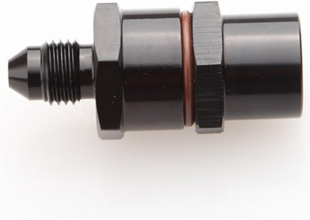 AdlerSpeed 4AN Male to -4AN Female High Flow Billet Turbo Oil Feed Line Filter 30 Micron Black