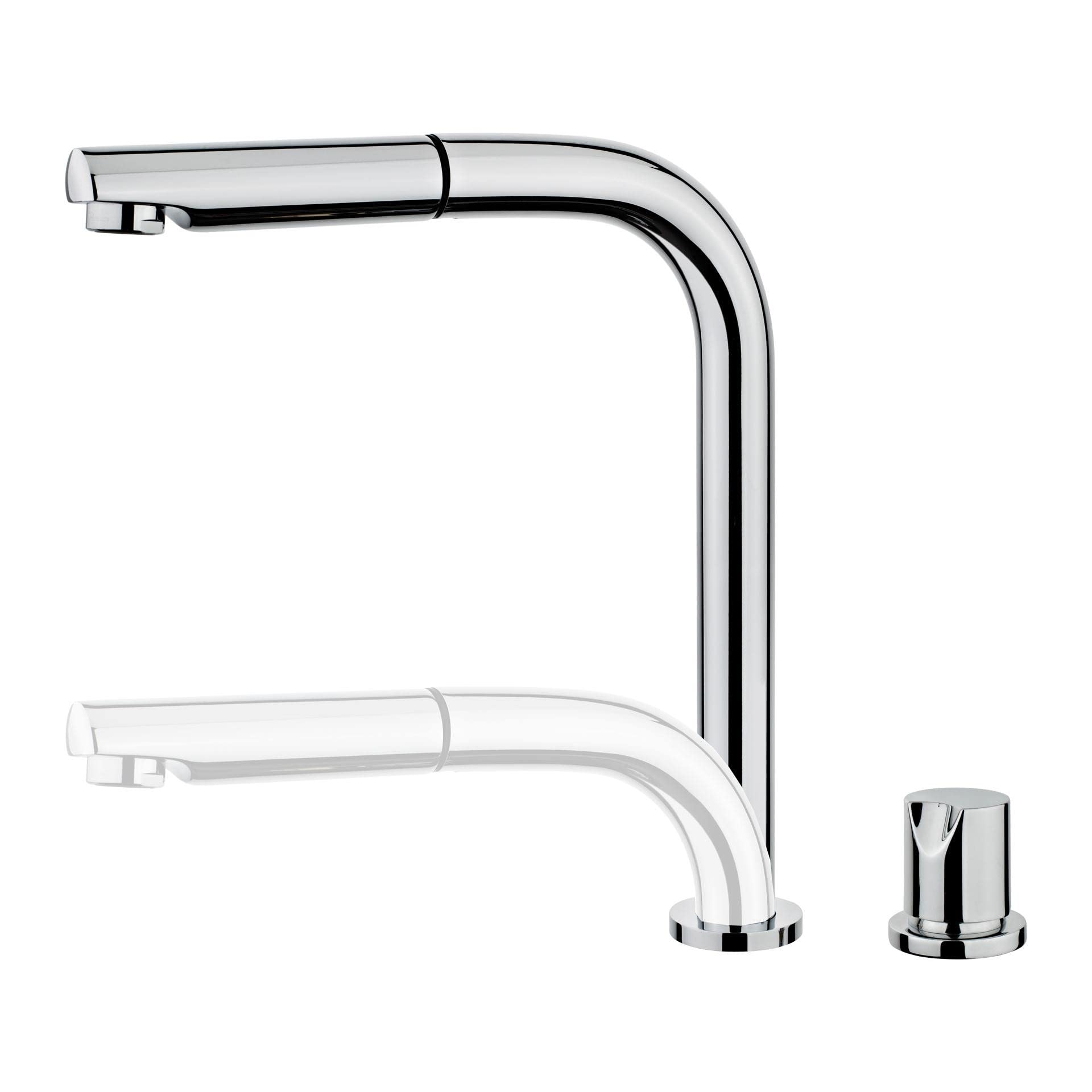 Teka 509830200 Chromed Kitchen Sink Tap with Pull-Out Spout from Auk 983 - Grey