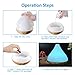 Essential Oil Diffuser ARCHEER Cool Mist Humidifier Ultrasonic Aroma Diffuser 300ml Cool Mist Humidifier with 7 color LED Night Light for Office Home Bedroom Living Room Study Yoga Spa, Wood Grain