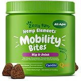Glucosamine for Dogs with Hemp - Hip & Joint Dog Supplement with Chondroitin, Curcumin, Organic Turmeric & MSM + Omega 3 - Soft Chews for Mobility and Arthritis Relief for Hips & Joints - 90 Count