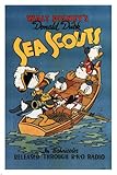 Walt Disney Donald Duck Sea scouts MOVIE POSTER 1939 24X36 VINTAGE CARTOON