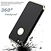 Hovisi 3 in 1 Anti-Scratch Anti-Fingerprint Shockproof Electroplate Frame with Non Slip Coated Case for iPhone 7 (Black)