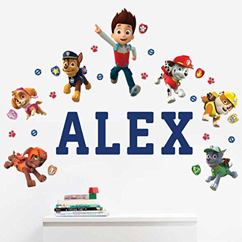 Paw Patrol Personalized Kids Name Wall Decal Pricepulse