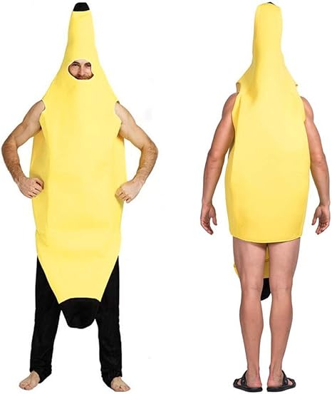Amazon Co Jp ハロウィンコスプレ ハロウィーン仮装 大人 ハロウィーン衣装 ハロウィン用品 大人用 ロールプレイング 衣装 バナナ 面白いパーティー 公演服 舞台 演出服 ホビー