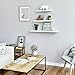 WELLAND Simons Floating Wall Shelf Ledge Shelves, 18-Inch, White