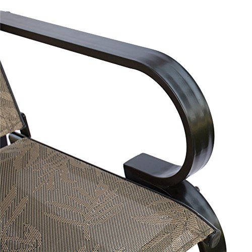 PatioPost Outdoor Swing Glider Bench Aluminum Chair for 2 Person Garden Rocking Loveseat - JA - Thumbnail 3