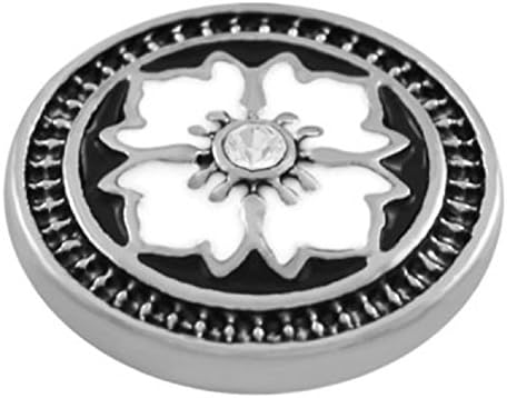Lottie Dotties Framed Flower-White LD06-56 Magnetic Dottie Charm