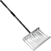 FactionGarden Snow Shovel for Driveway, 53/66 inches Aluminum Snow Removal Shovel Heavy Duty Metal Snow Shovels for Car Trunk