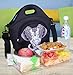 Hibala Neoprene Lunch Tote Bag for Women&Men-with Zipper-Keeping Food Cold/Warm 4 Hours-12.5