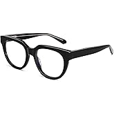 Dollger Blue Light Blocking Glasses For Woman Men Frame Round Cat Eye Computer BlueLight Glasses Non-Prescription