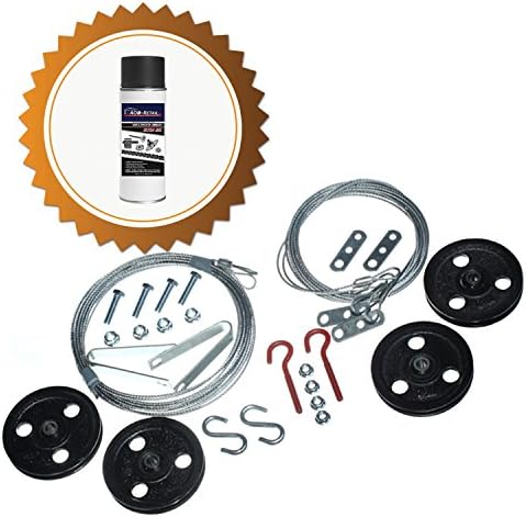 AOD Retail Garage Door Extension Spring Hardware Kit (7 Foot, Over 300 Lbs)