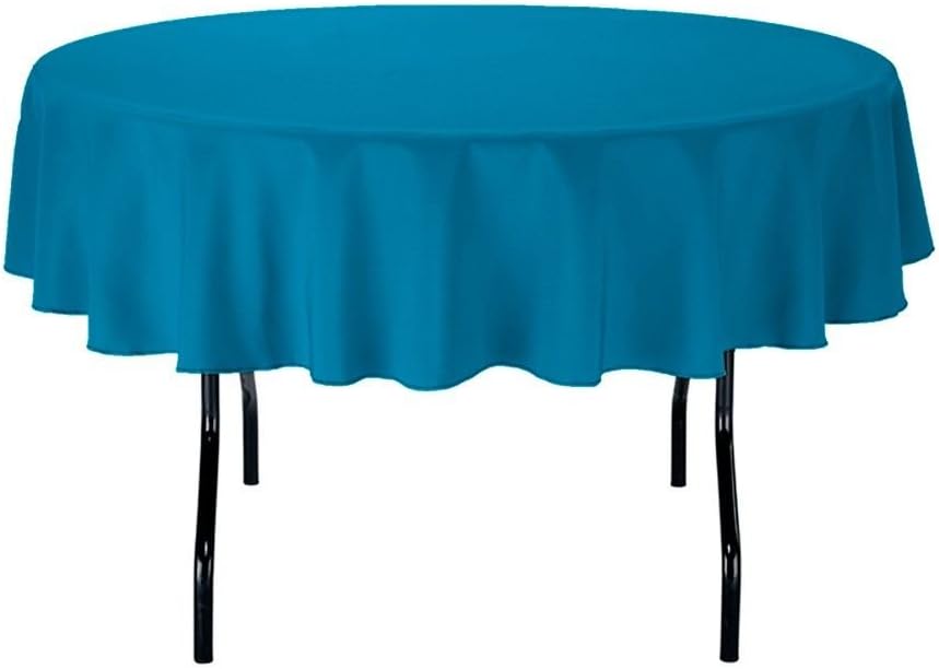 Best teal round table cloth