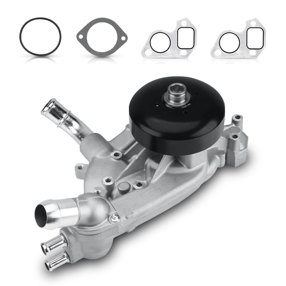 Photo 1 of 45006 Engine Water Pump W/Thermostat & Gasket Compatible with Chevrolet, GMC, Cadillac, Hummer & Isuzu Models, 4.8L 5.3L 6.0L - Silverado, Suburban, Trailblazer, Yukon Replace