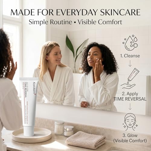 Koriderm Time Reverse Cream All-in-One, Skin Moisturizer Cream for Face - Nourishing, Hydrates, Firms & Reduces Wrinkles with Centella Asiatica (Cica), Collagen & Hyaluronic Acid for All Skin (1Pc)