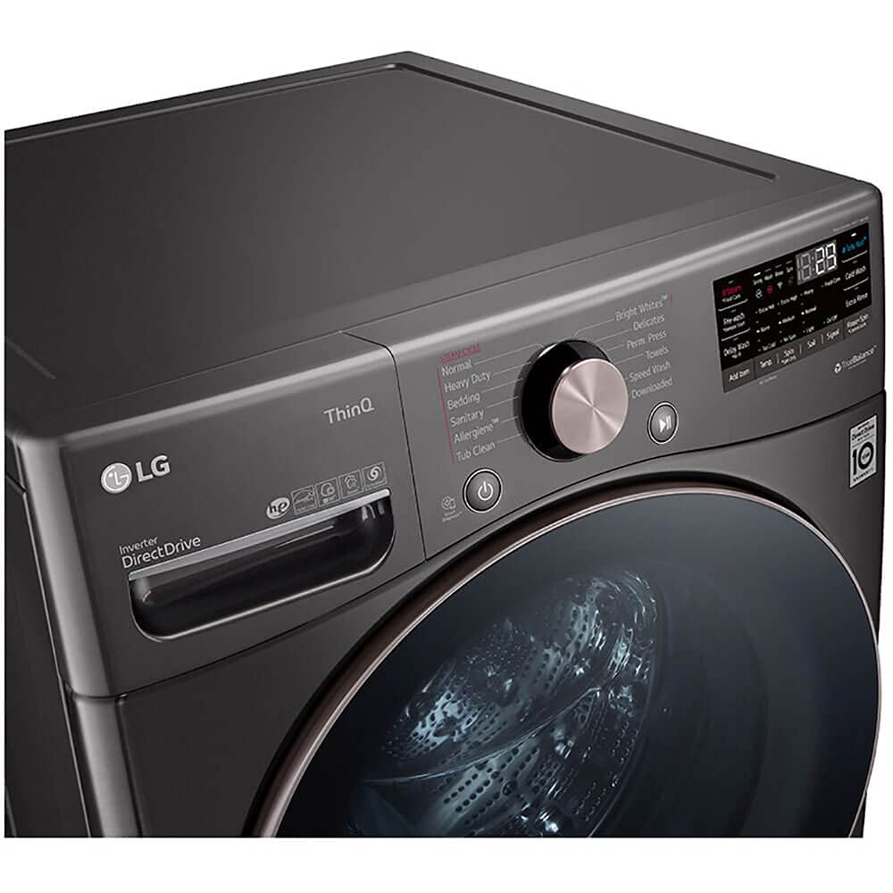 LG WM4000HBA 4.5 Cu. Ft. Capacity Smart Washer with TurboWash - Black Steel