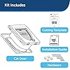 PetSafe Staywell 4 Way Locking Classic Cat Flap, Easy Install, Durable, Pet Door for Cats - (Tunnel Included), White