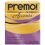 Premo Sculpey Polymer Clay 2 Ounces-18K Gold
