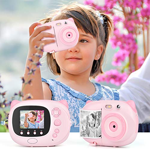 Upgrow Sofortbildkamera Kinder Kamera, Digitalkamera für Kinder, 24 Megapixel HD Kamera mit 2.4" IPS farbig Bildschirm, Sofortdruck Kamera, Mini Camcoder – Bild 5