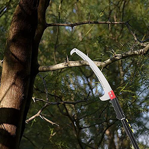 JYZT Professionelle Doppelhaken-Teleskopschnitt-Säge, 5,4 M / 18 Ft-Teleskop-Stangensäge Mit Teleskopgriff Zum… – Bild 3