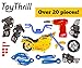 ToyThrill Take Apart Toy Motorcycle - Build Your Own Motor Bike, Fix Remodel, Ride and Play with Included Power Drill - Lights and Sounds - More Than 20 Pieces - by