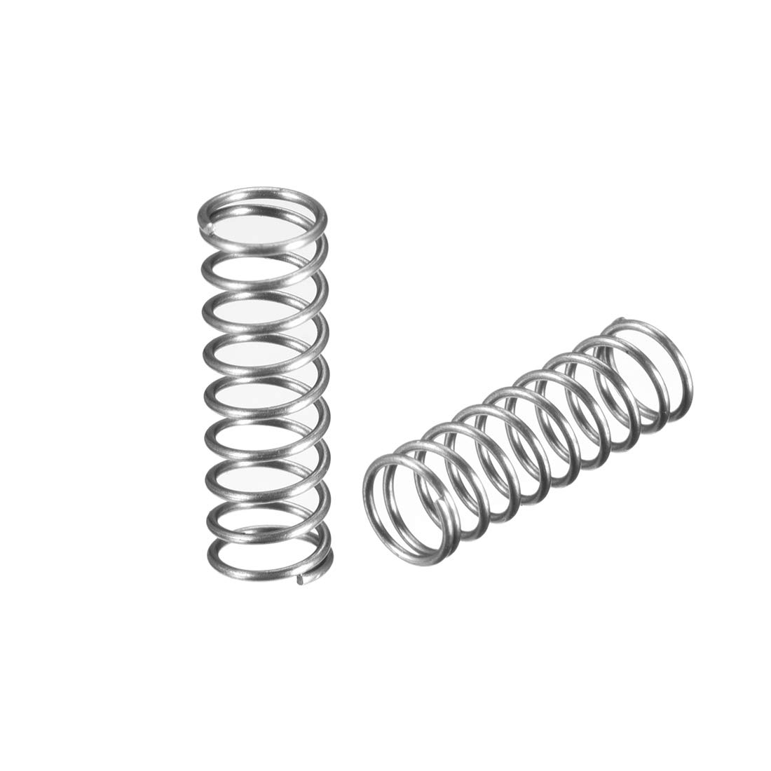 sourcing map Wire Diameter 0.02", OD 0.20", Free Length 0.59" Spring Steel Coil Extended Compressed Spring 50pcs