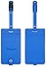 Travelambo PU Leather Luggage Tags & Bag Tags 2 Pieces Set in 8 Colors (PU blue)