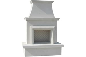 Contractor's Model with Moulding Outdoor Fireplace | American Fyre Designs (Vented)
