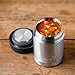 LunchBots Thermal 12 oz Triple Insulated Food Container - Hot 6 Hours or Cold 12 Hours - Leak Proof Thermos Soup Jar - All Stainless Interior - Black