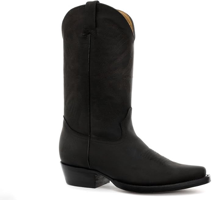 Grinders Louisiana Black Mens Cowboy Boots Amazon.co.uk Shoes & Bags