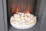 Adam Monet Grey Fireplace Suite with 23 Inch Electric Fire Ambient Glow view 3