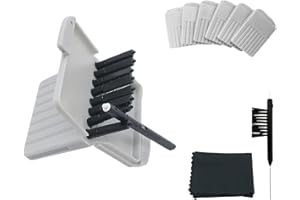 ANICO Wax Guards Cerumen Stop Filters for Phonak/Unitron/Widex Hearing Aids Cleaner with Cleaning Brush Kit Tools and Carry Case – 6Packs/48 Pieces