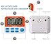 TopReturn Kitchen Timer, Led Digital Large Display, Dual Count UP/Down Timer, Loud Alarm, Magnetic Backing, Stand (1 pack)