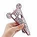 MC Fashion Super Cute Sparkle Bling Glitter 3D Mouse Ears Soft and Protective TPU Rubber Case for iPhone X/iPhone Xs (Rose Gold)