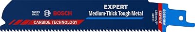Bosch Expert S 955 HHM Medium-Thick Tough Metal Recip Saw Blade 150mm