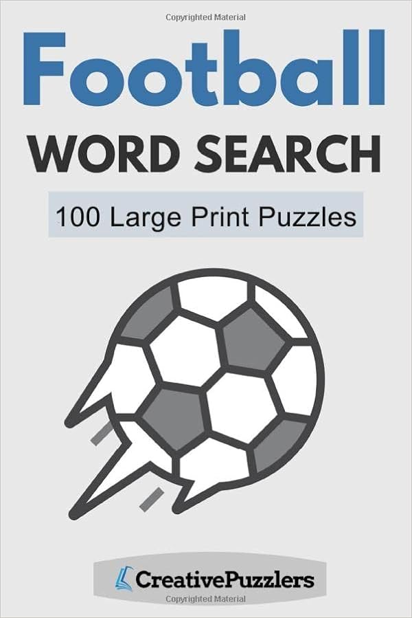 football word search large print puzzle book volume 1 amazon co uk creativepuzzlers 9781710081633 books