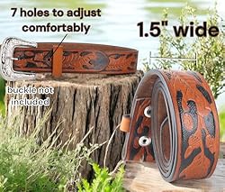 F&L CLASSIC Western Belt without buckle for men