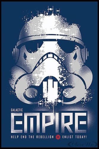 Affiche De Recrutement Poster Star Wars Rebels Empire 93 X 62 Cm Encadree Dans Cadre Noir Amazon Fr Cuisine Maison