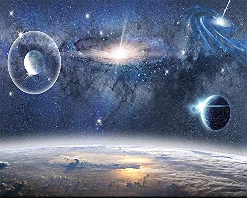 Amazon Hxcok 写真の壁紙3d美的星空スペースブラックホールの背景リビングルームベッドルームテレビソファの背景3d壁紙 4x260cm 壁紙