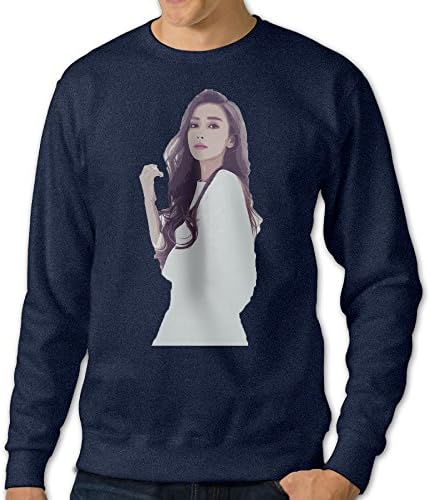 ReBorn Men Crew Neck Angela Poster Baby Long Sleeve Shirt Navy S