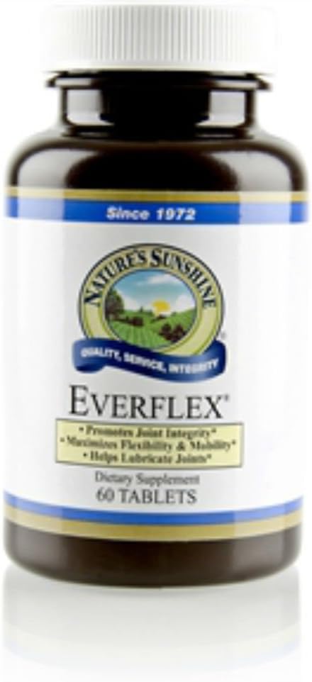 Naturessunshine EverFlex w/Hyaluronic Acid Joint Health Supplements 60 Tablets (Pack of 2)