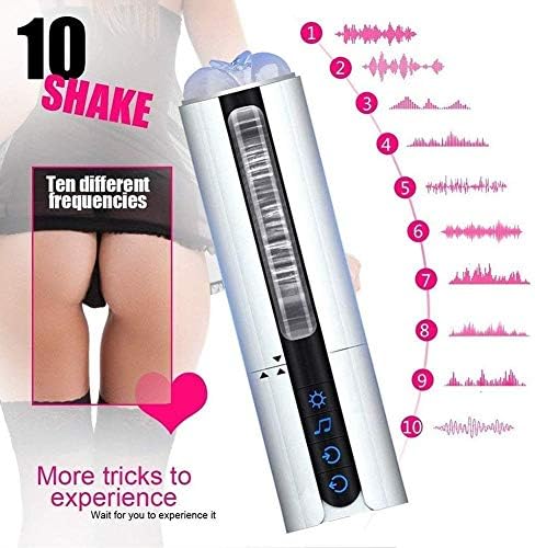 Yikiop Electric Smart Medical-Grade Rotating Thrusting Vibrating Pocket Blow Job Device with Plump Ribbed for All Over Body Deep Tissue Muscle Therapy