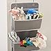 EZOWare 2PACK Over the Door Hanging Organizer with 4 Pocket, Home Storage Organizer with Hook for Pantry Baby Nursery Bathroom Closet Dorm