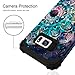 Hocase Galaxy S7 Case, SM-G930 Case, Heavy Duty Shockproof Hard Plastic+Silicone Bumper Full Body Protective Phone Case for Samsung Galaxy S7 G930 with Cute Flower Design - Mandala in Galaxy
