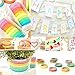 UCLEVER Decorative Washi Tape DIY Rainbow Sticker Masking Paper Set 10 Rolls, 0.3 inch x 16.4ft(WxL) (Ten Colors)