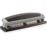 Swingline Desktop Hole Punch, Hole Puncher, Precision Pro, Adjustable, 2-3 Holes, 10 Sheet Punch Capacity, Black/Silver…