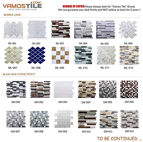 Premium Peel and Stick Tile Backsplash,Stick On Backsplash Wall Tiles for Kitchen & Bathroom-Removable,Self Adhesive-11 x 9.2" (6 Sheets, Brown) - Thumbnail 5