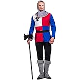 EraSpooky Mens Medieval Knight Adult Halloween Costume(OneSize)