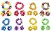 Oojami 60-Piece Hawaiian Party Leis - Necklace, Headbands & Wristbands Set - Perfect for Kids & Adults, Summer Beach Vacations, Theme Parties, Birthdays & More