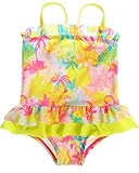 Sociala Baby Girl's Tropic One Piece Swimsuit Swimwear Bathing Suit Rash Guard
