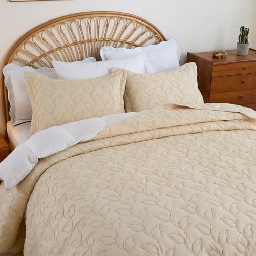 EVENHUG Quilt Set 3 Piece Bedding Coverlet